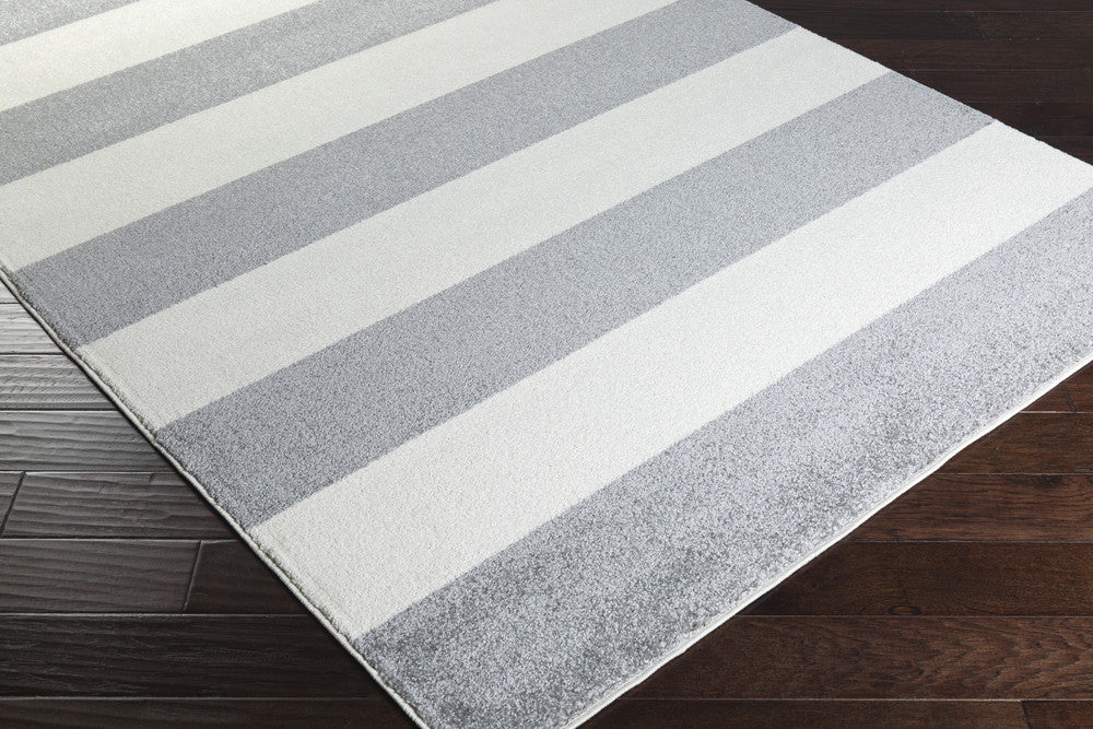 Horizon Striped Gray/Ivory Area Rug