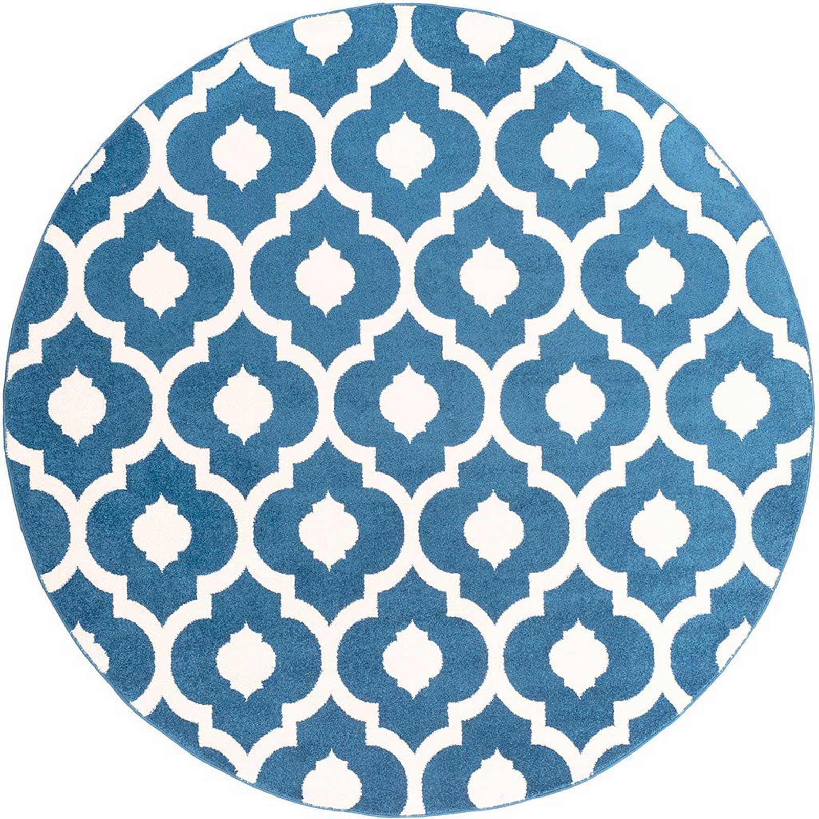 Horizon Cobalt/Ivory Round Rug