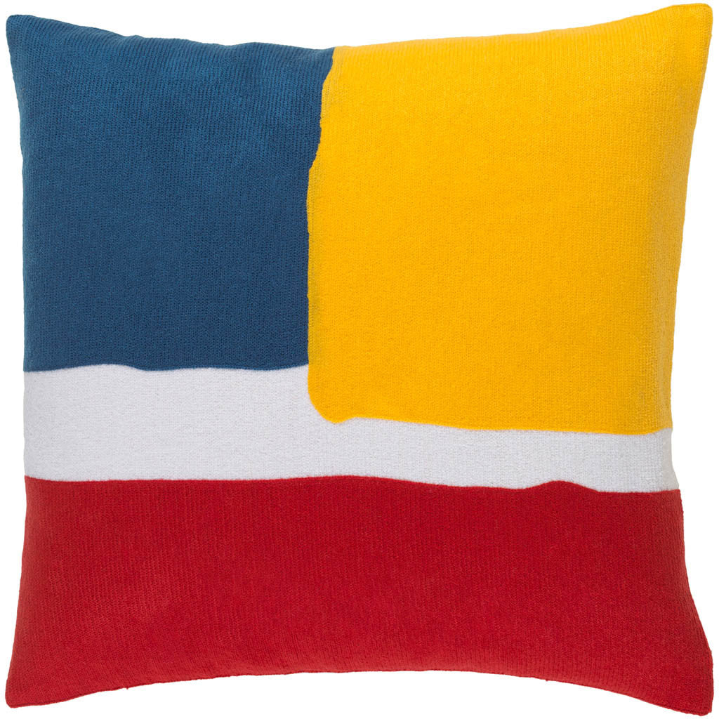 Harvey Poppy/Sunflower/Cobalt Pillow