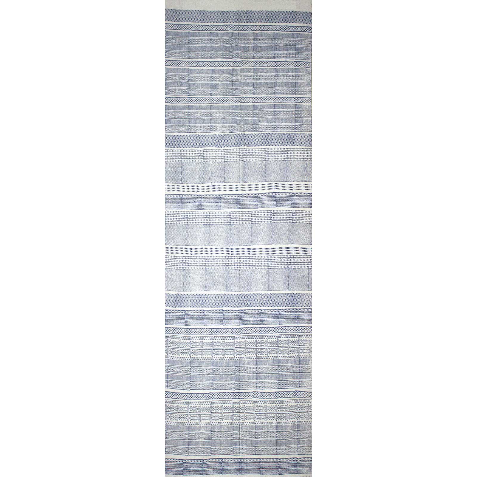 Idina Cobalt/Ivory Runner Rug