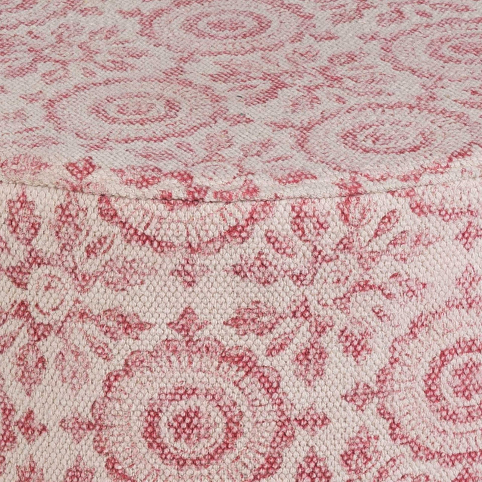 Inaya Stool Bright Pink/White