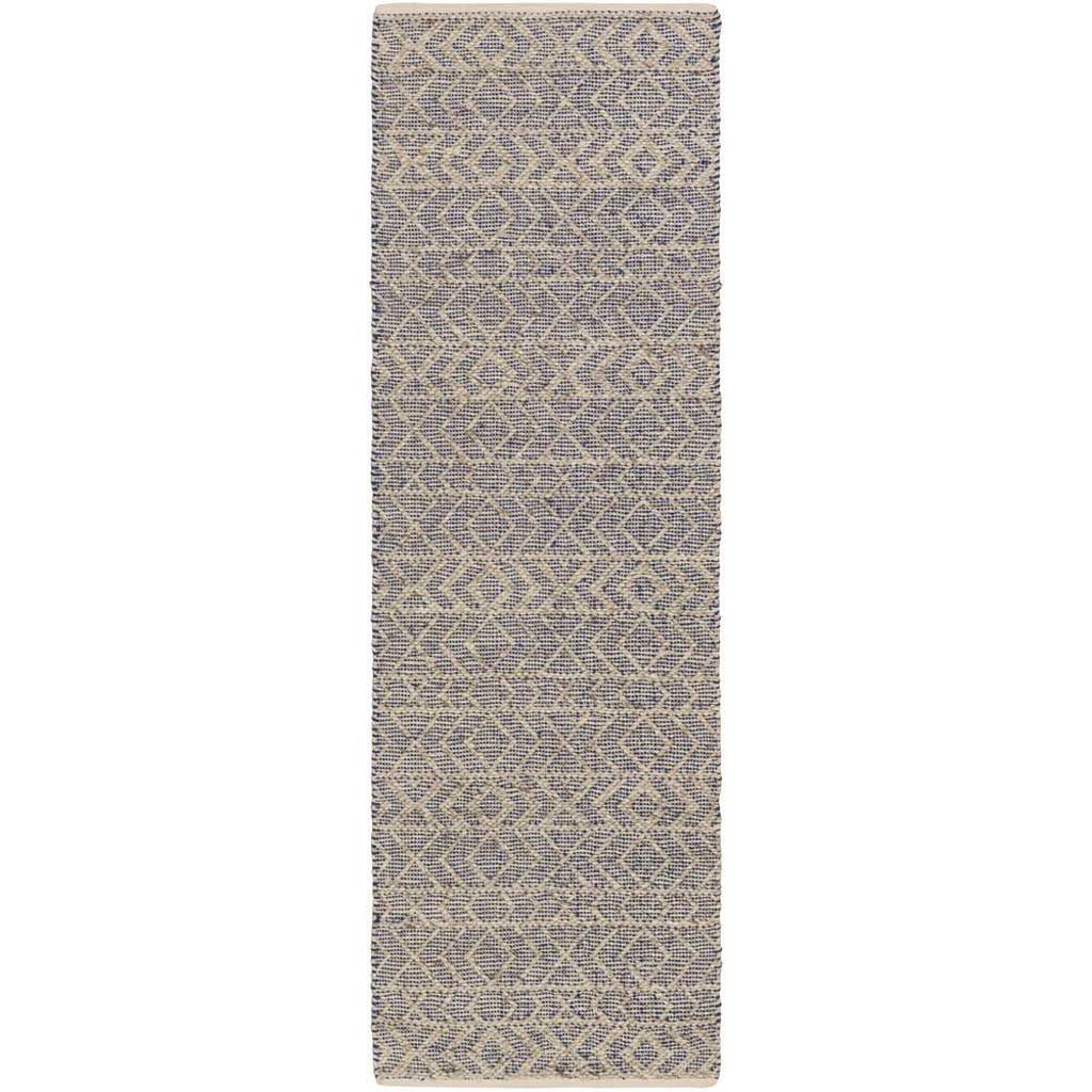 Ingrid Cobalt/Light Gray/Gray Runner Rug
