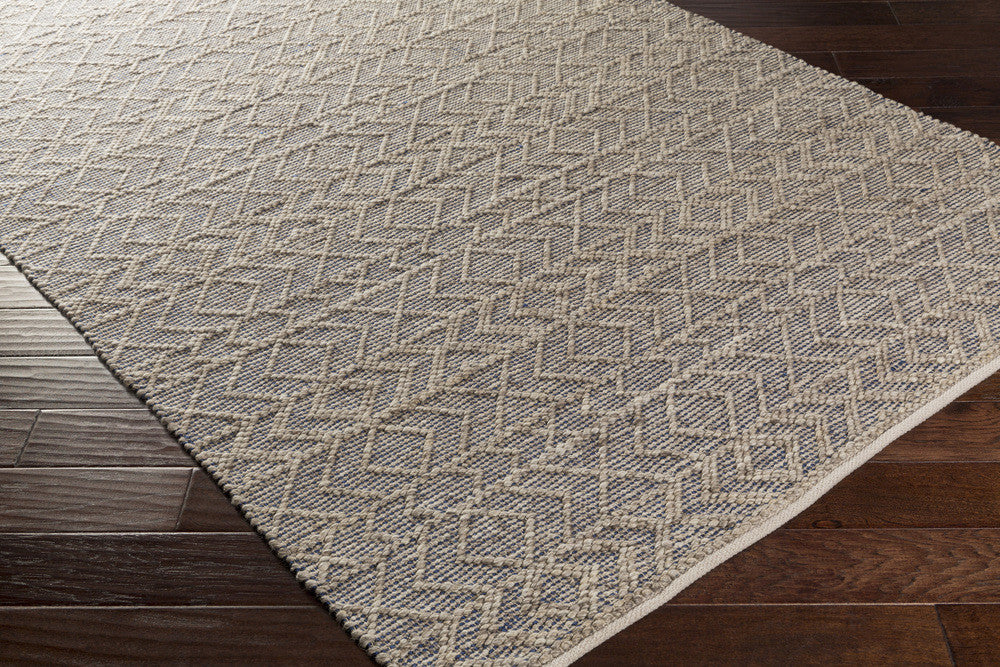 Ingrid Cobalt/Light Gray/Gray Area Rug