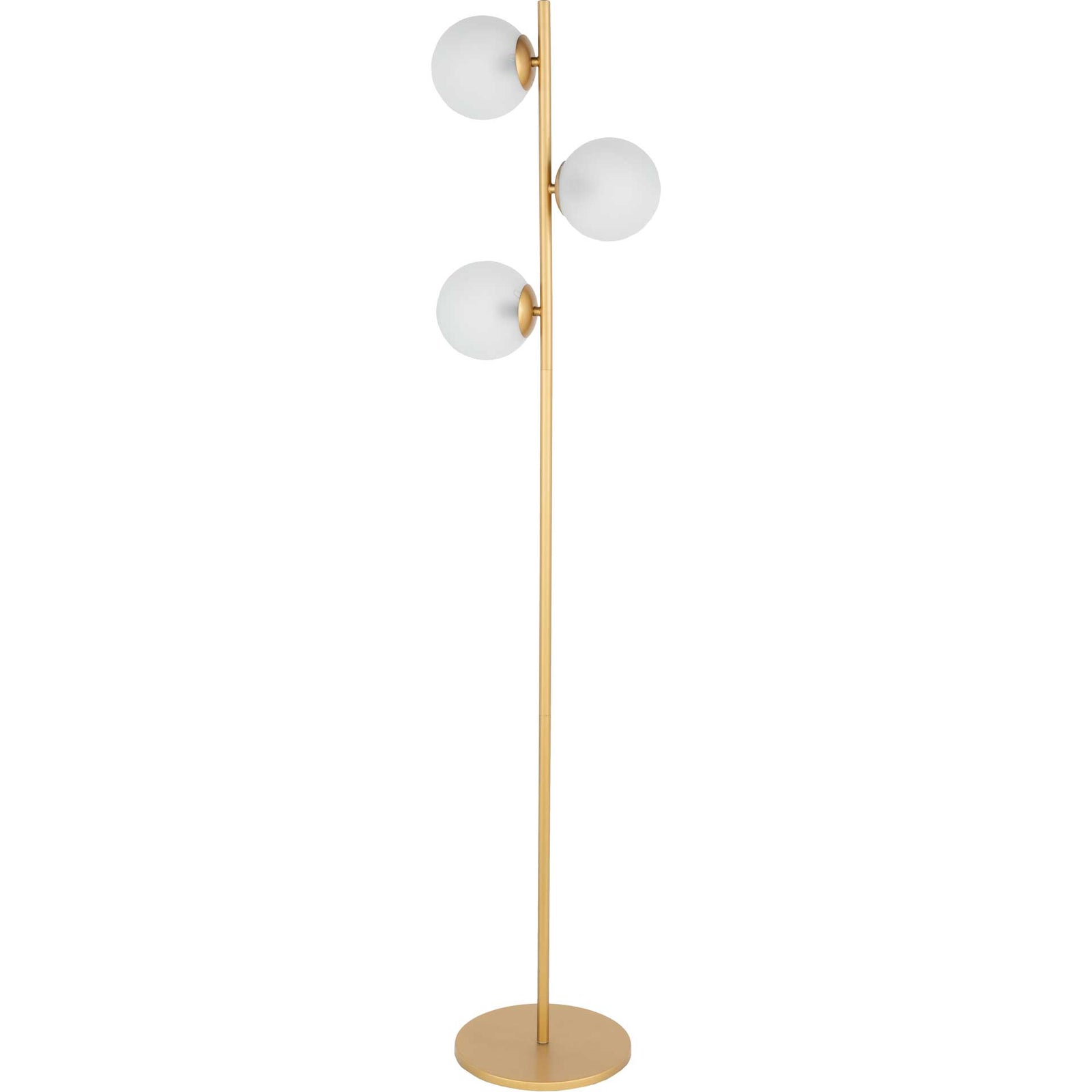 Jasper Floor Lamp Gold/White