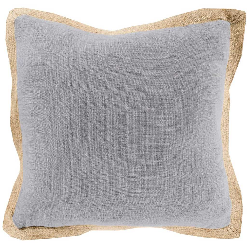 Bold Border Gray/Mocha Pillow