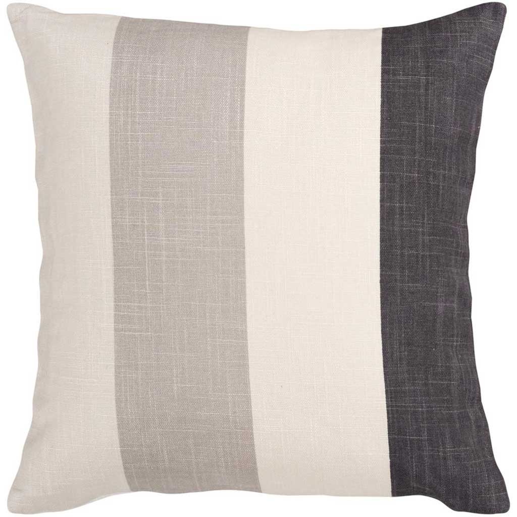 Striking Stripe Beige/Charcoal Pillow