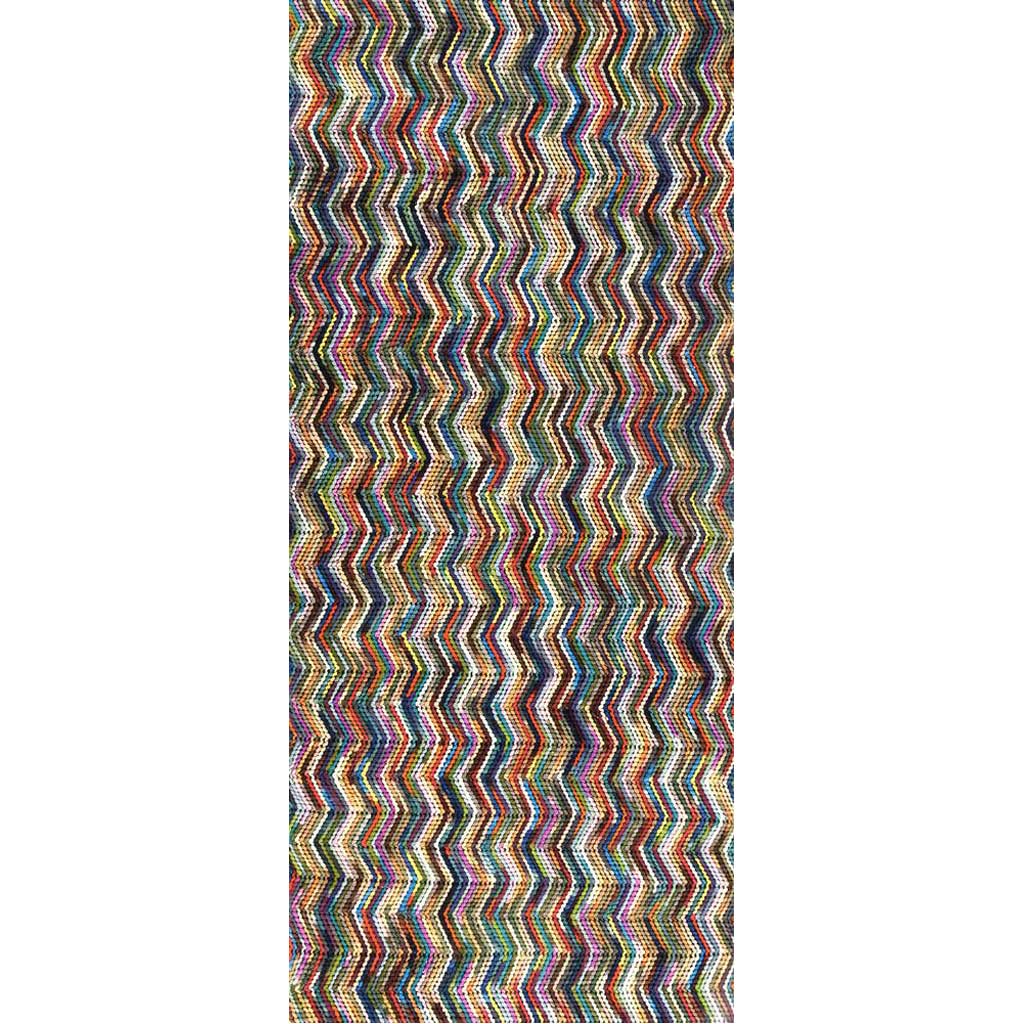 Jellybean Beige/Pastel Pink/Gold Runner Rug