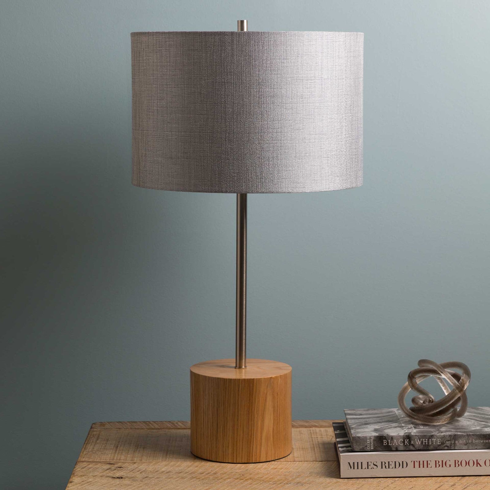 Kieran Table Lamp Light Gray/Gray