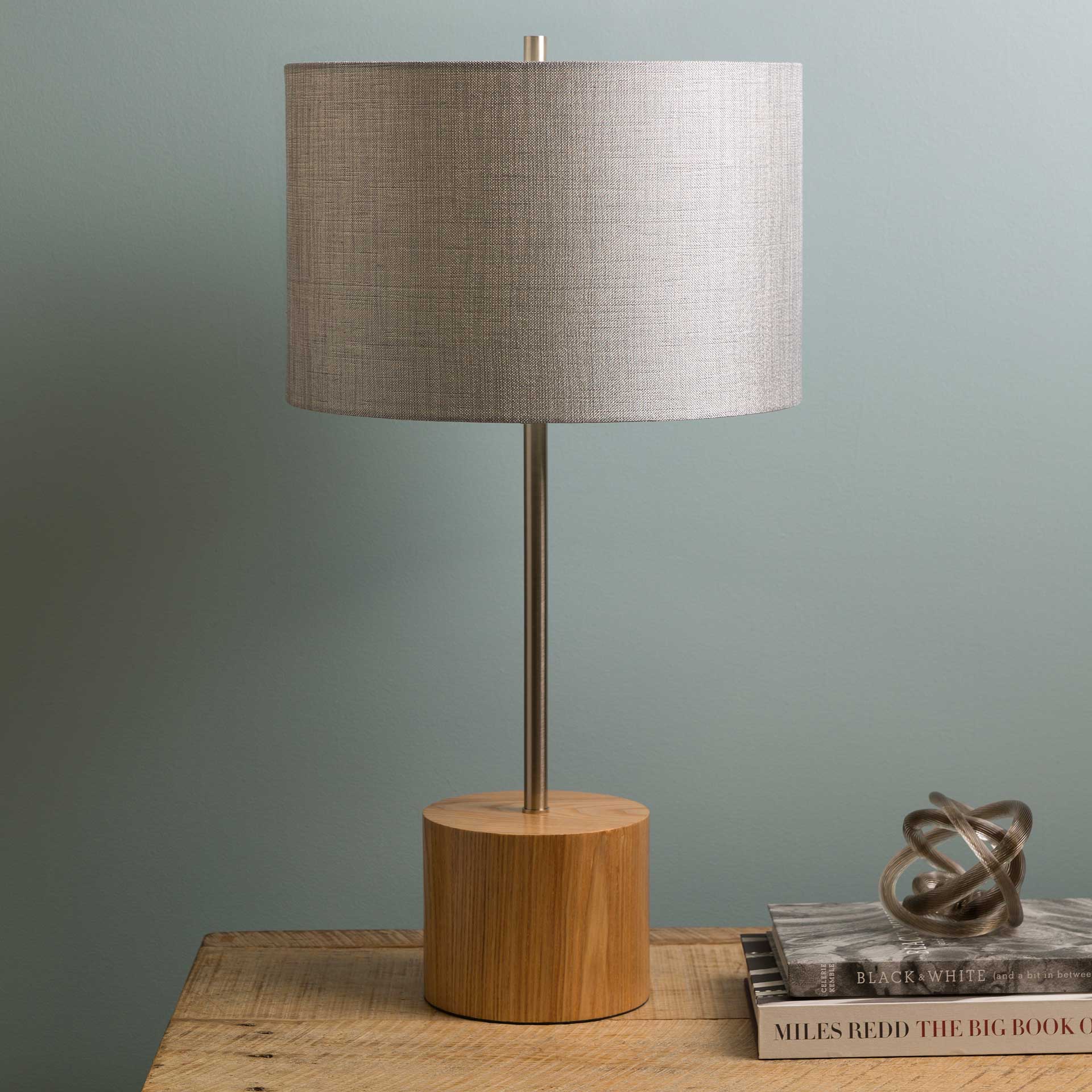 Kieran Table Lamp Light Gray/Gray