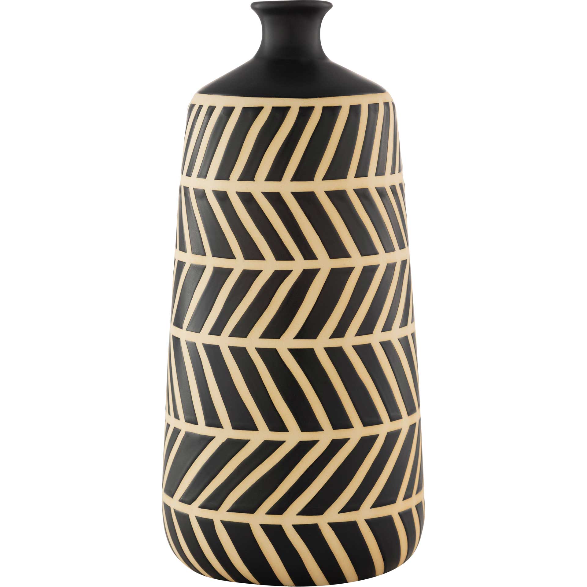 Kira Vase Cream/Black