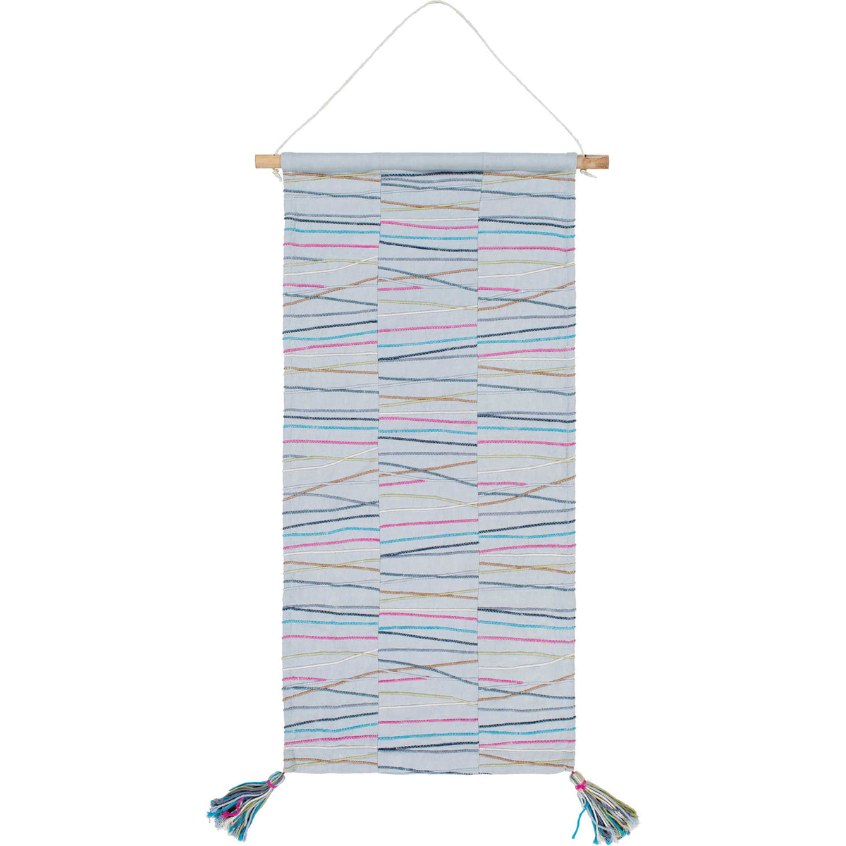 Kade Wall Hanging Ice Blue/Beige/Bright Pink