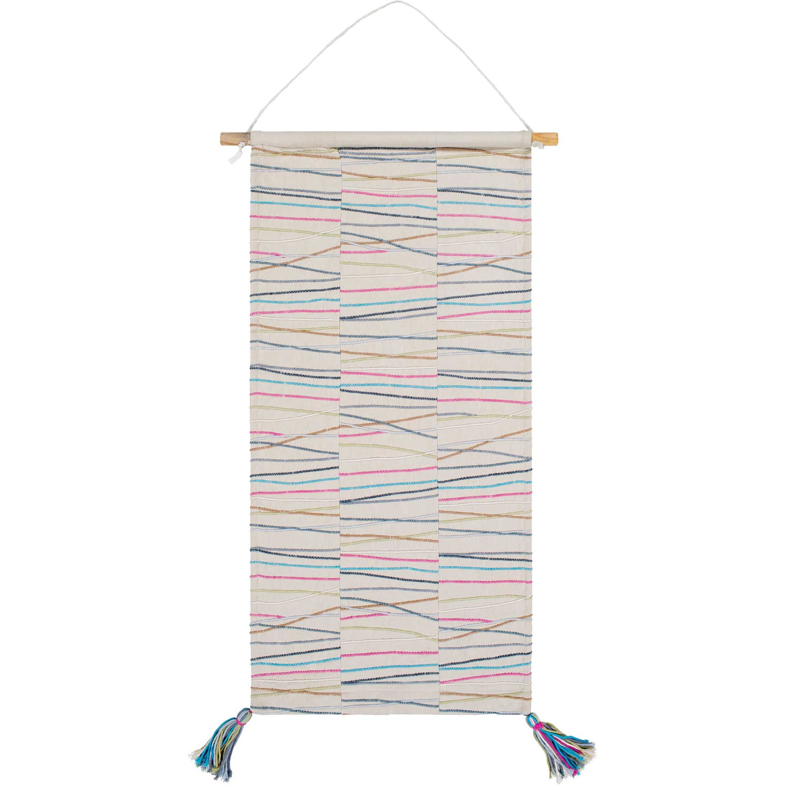 Kade Wall Hanging Khaki/Beige/Bright Pink