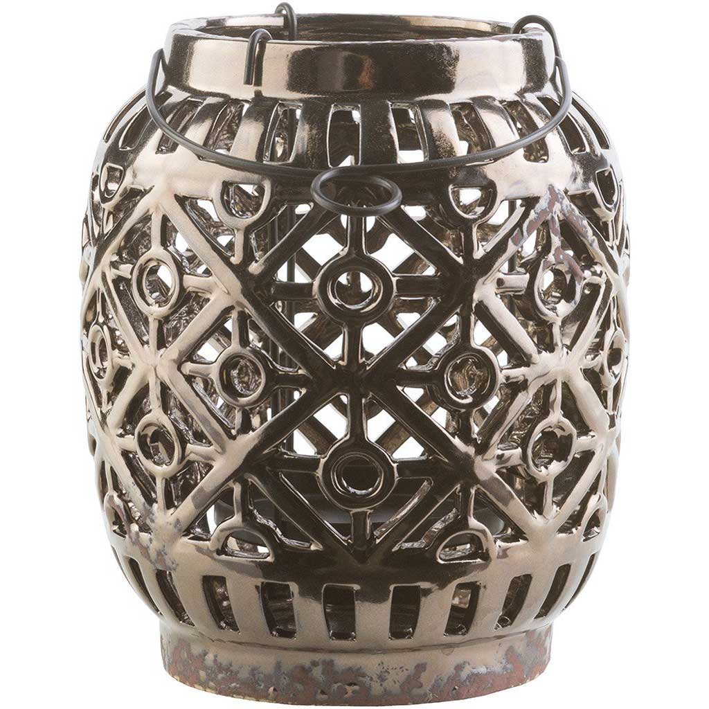 Killian Ceramic Lantern Black
