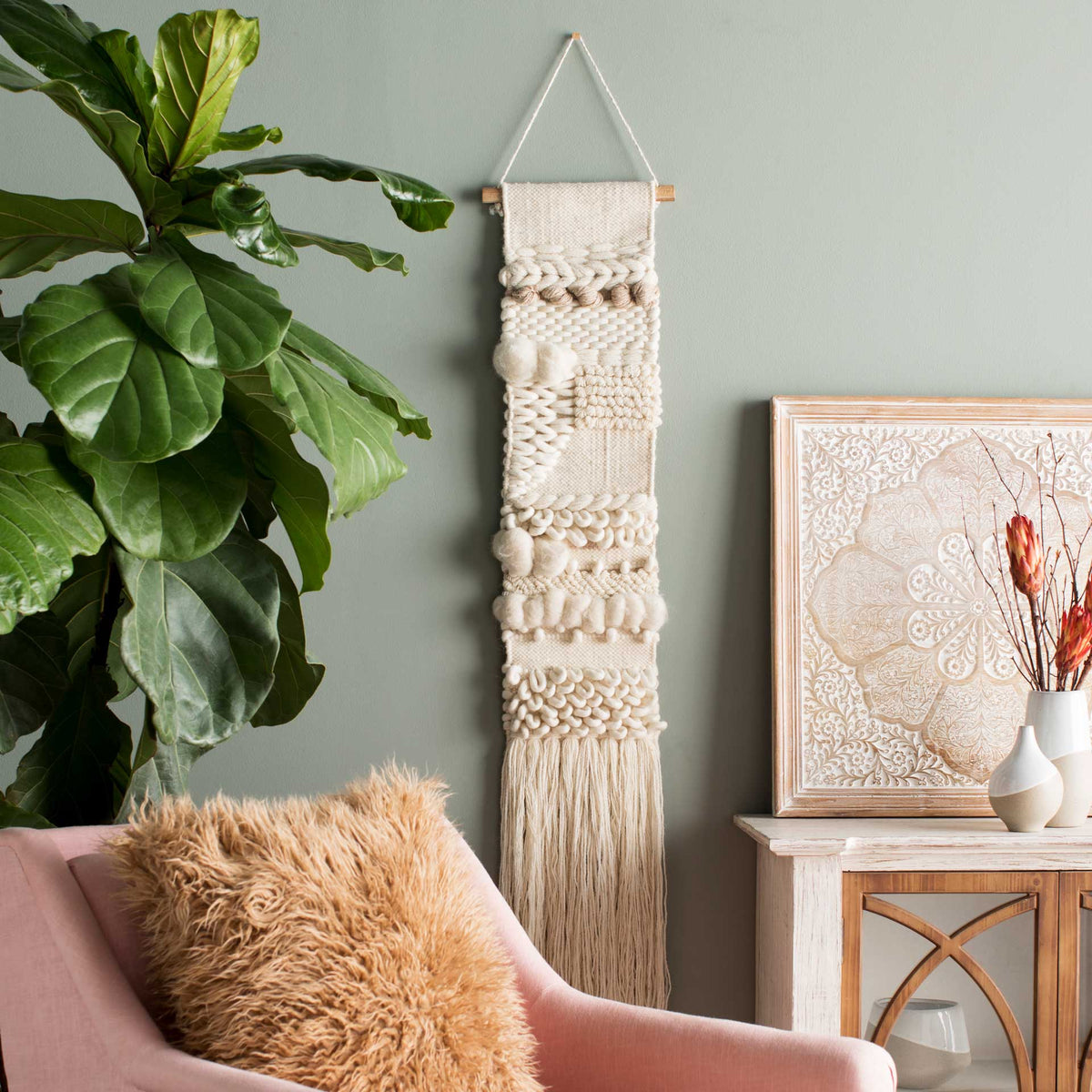 Kailani Wall Hanging Cream/Wheat