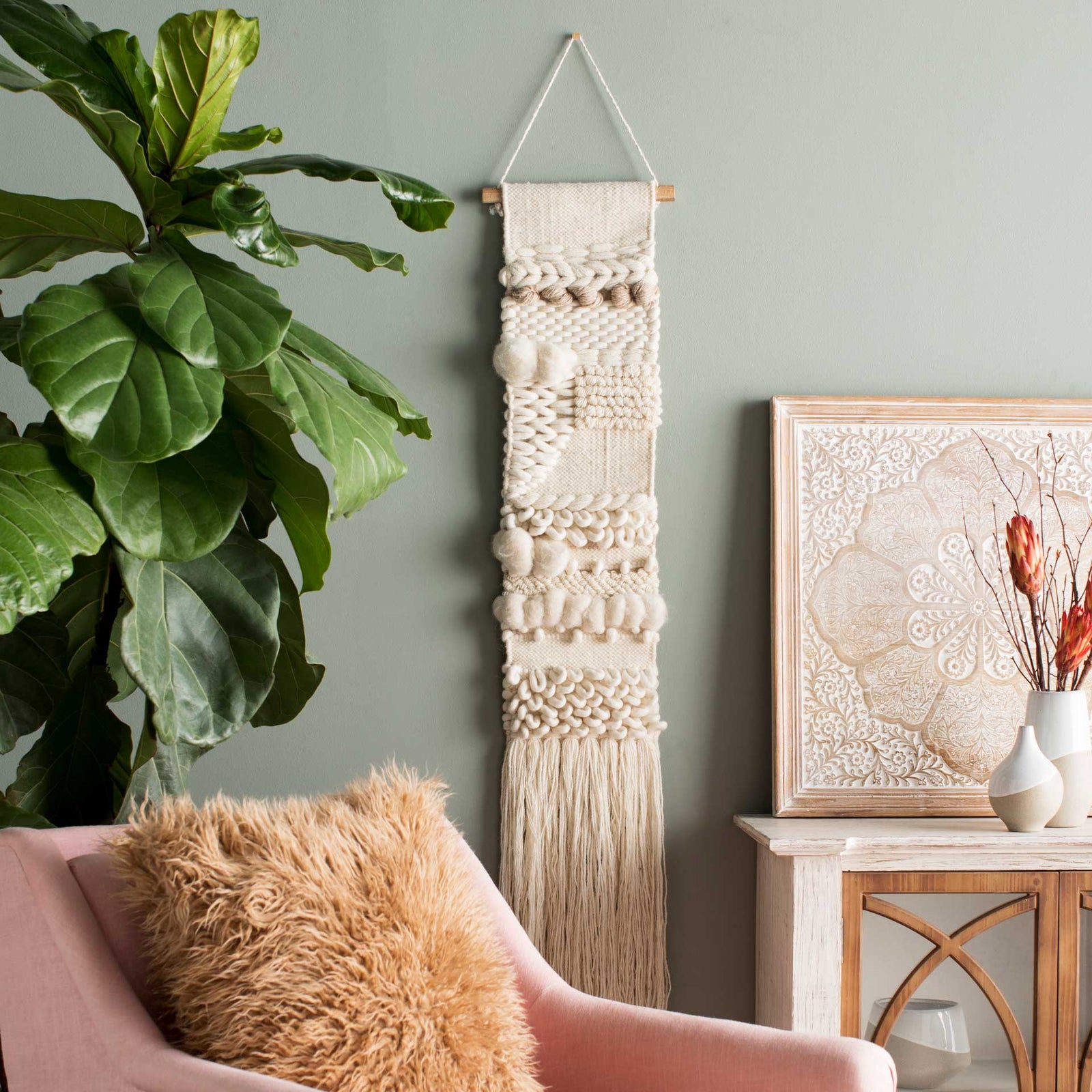 Kailani Wall Hanging Cream/Wheat