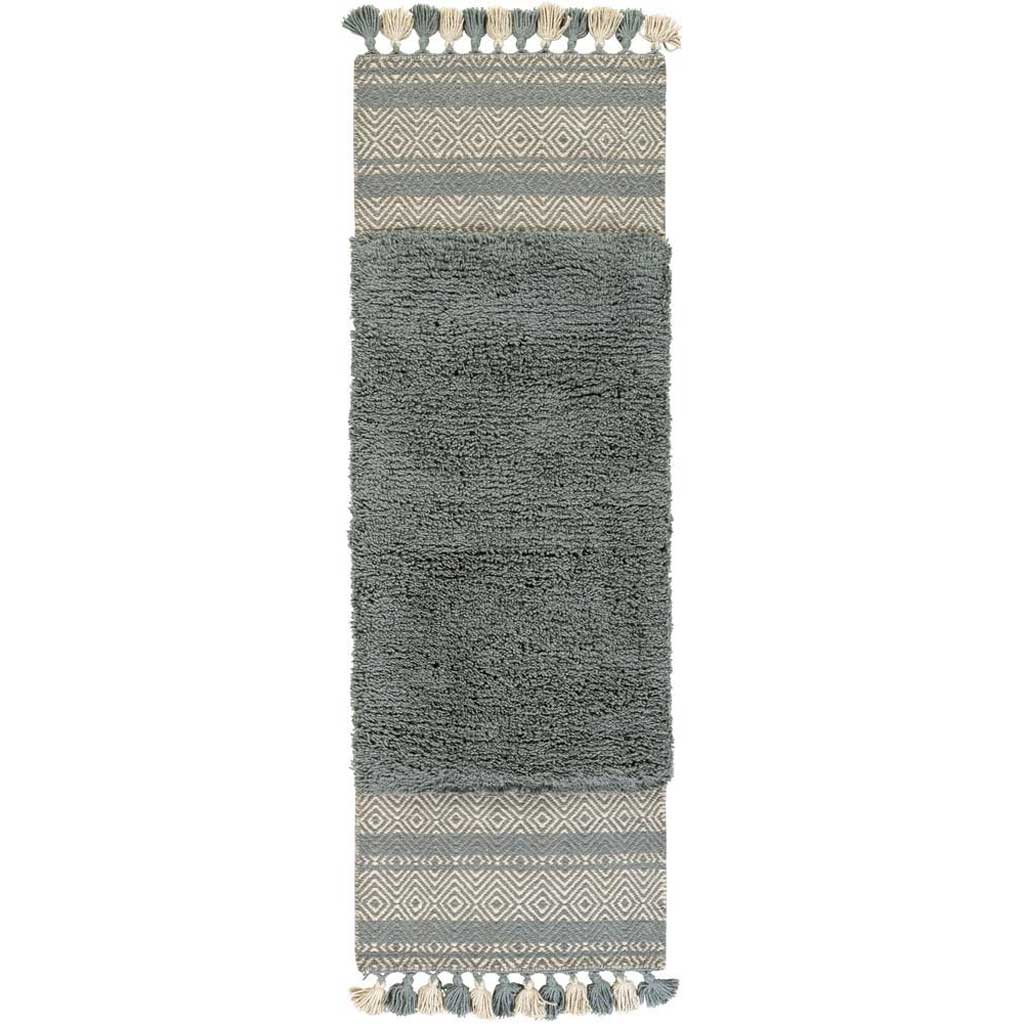 Korva Moss/Light Gray/Gray Runner Rug
