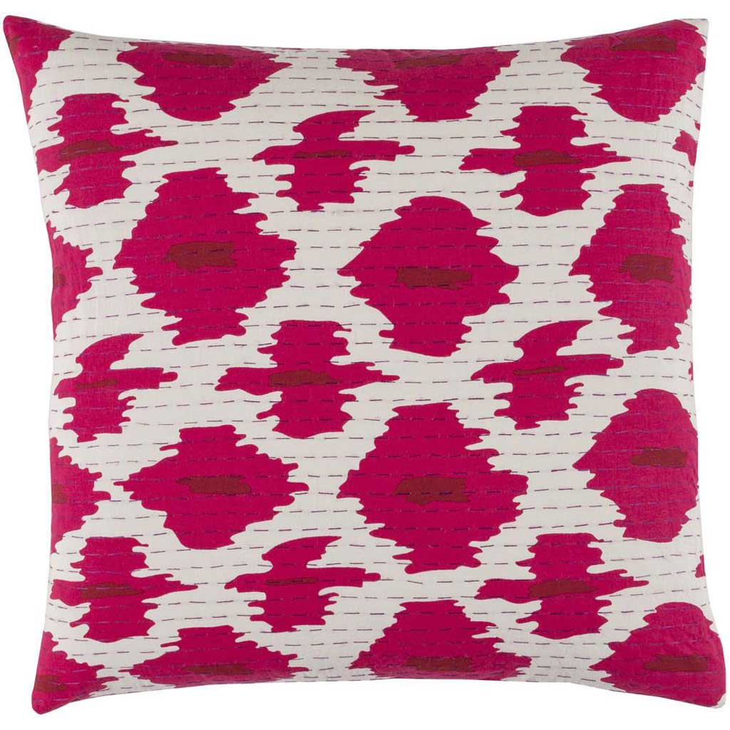 Kantha Magenta/Cherry Pillow