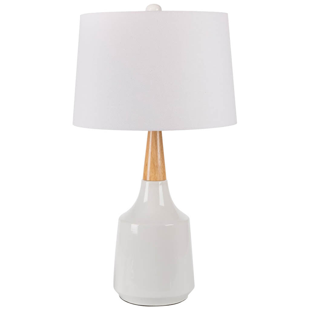 Kent Bell White Table Lamp
