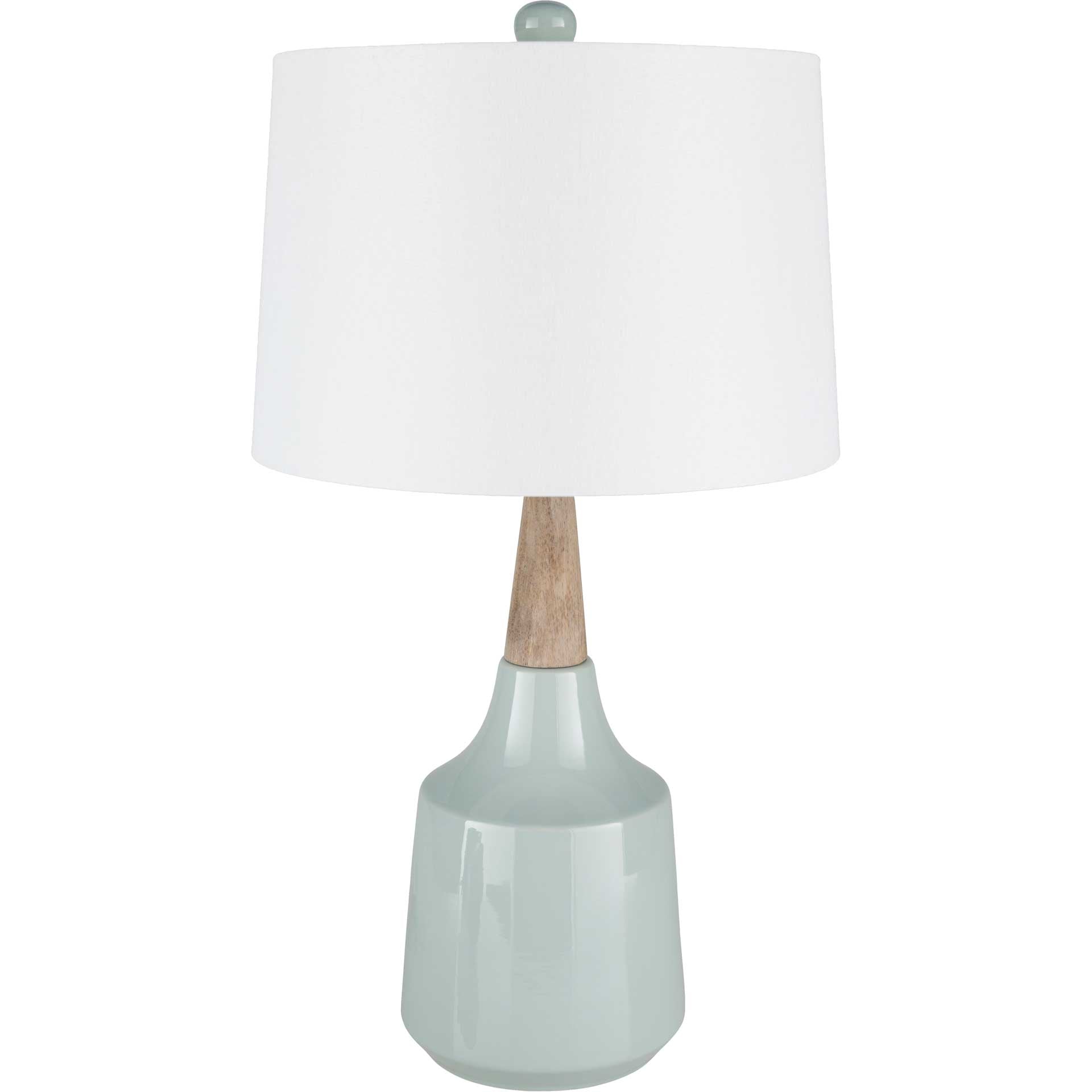 Keaton Table Lamp White/Pale Blue