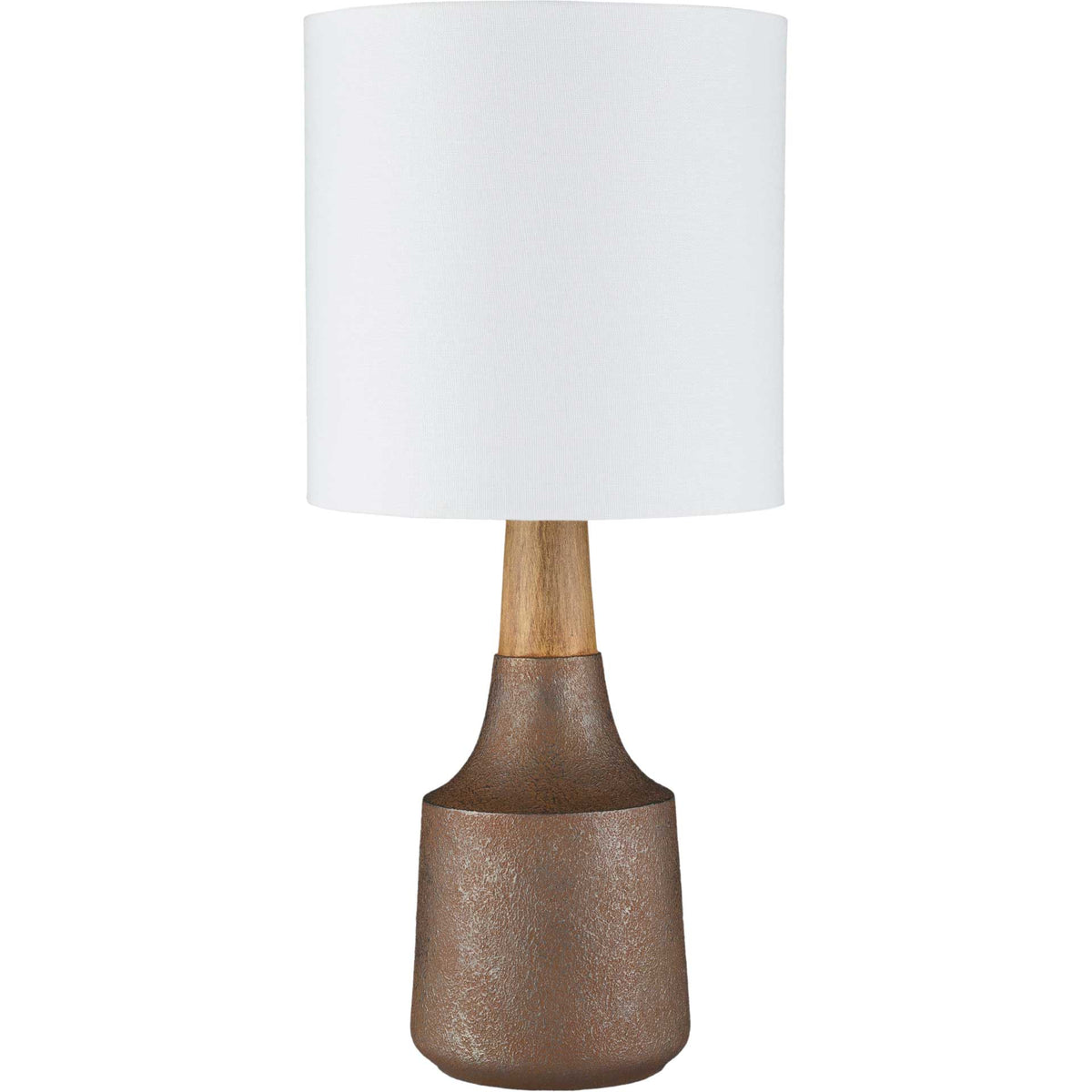 Keaton Table Lamp Camel/White/Copper