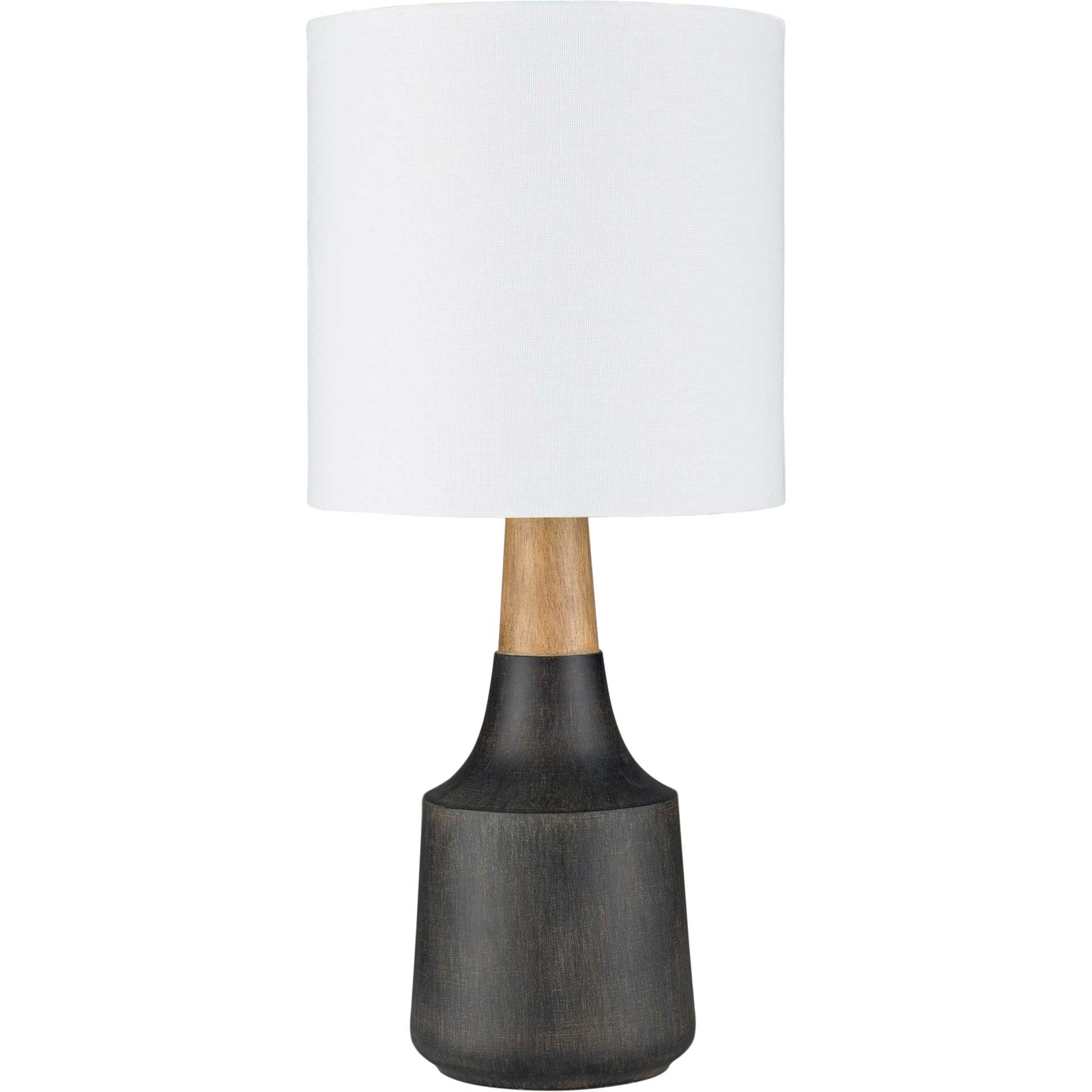 Keaton Table Lamp Black/White/Natural