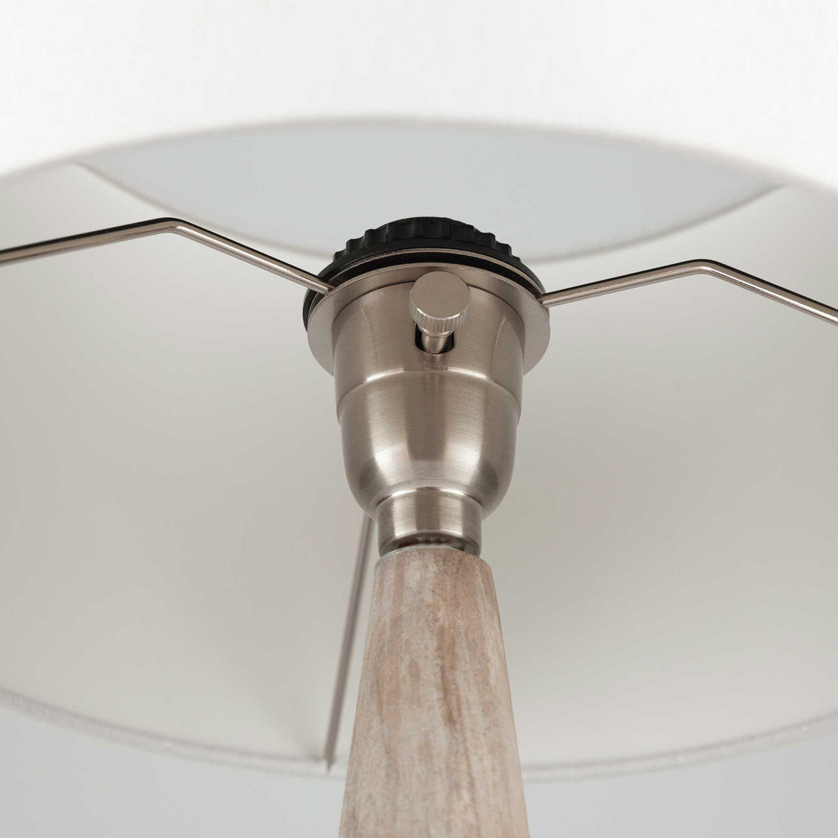 Keaton Table Lamp Medium Gray/White