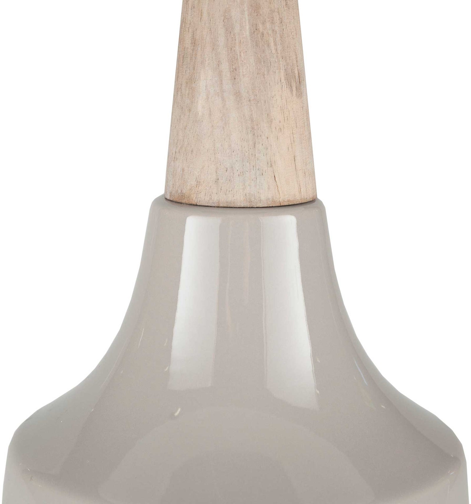 Keaton Table Lamp White/Medium Gray