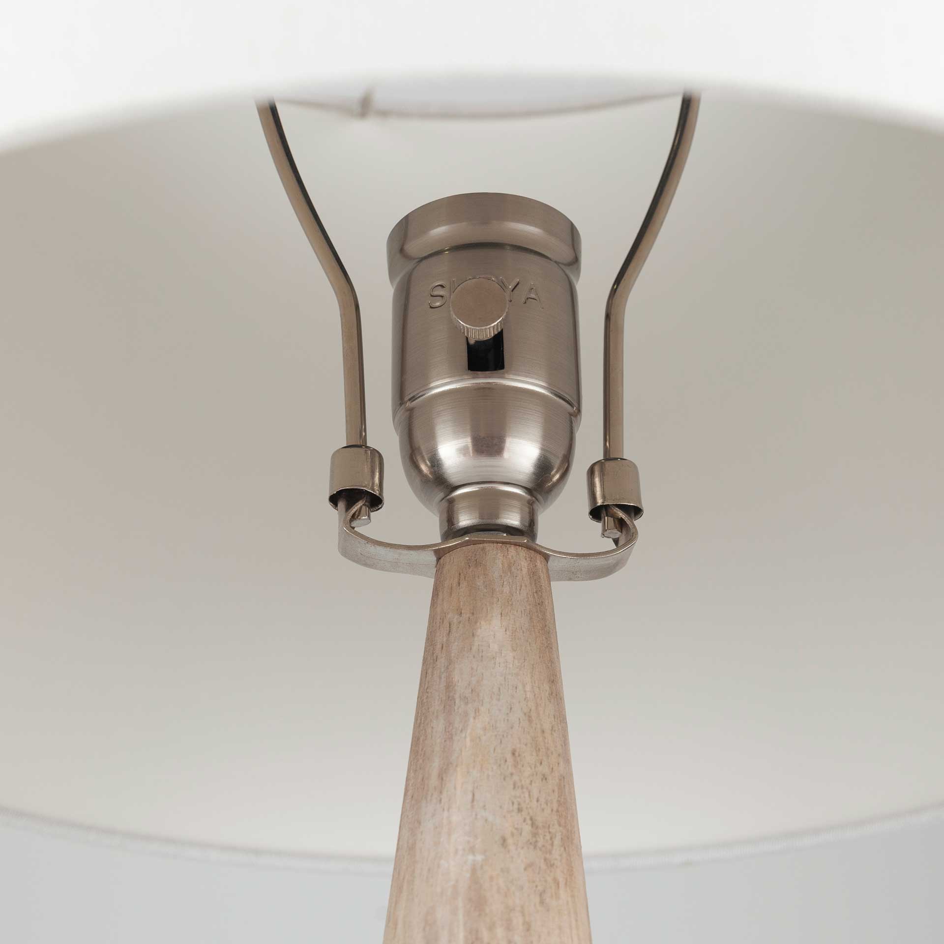 Keaton Table Lamp White/Medium Gray