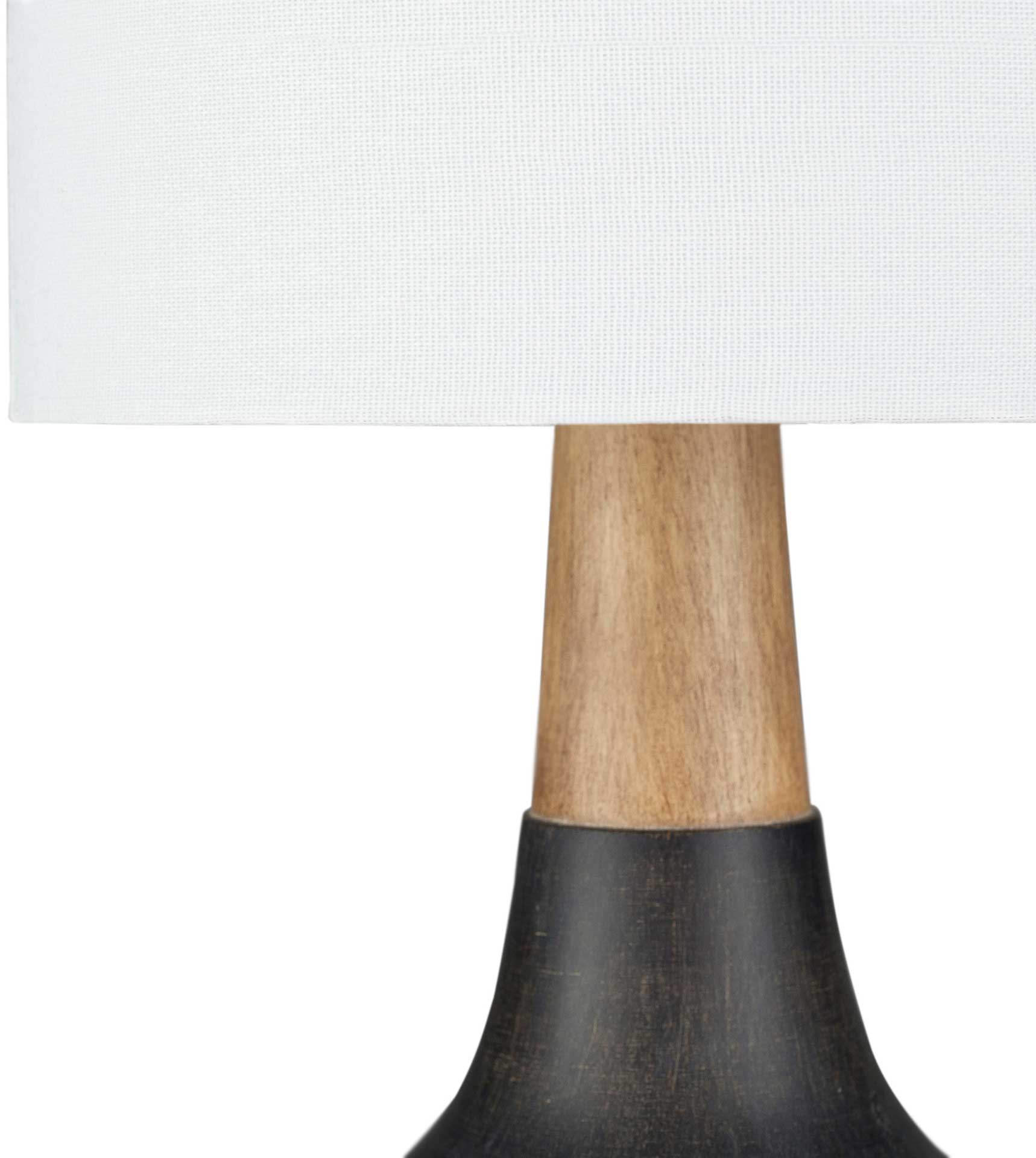 Keaton Table Lamp Black/White/Natural