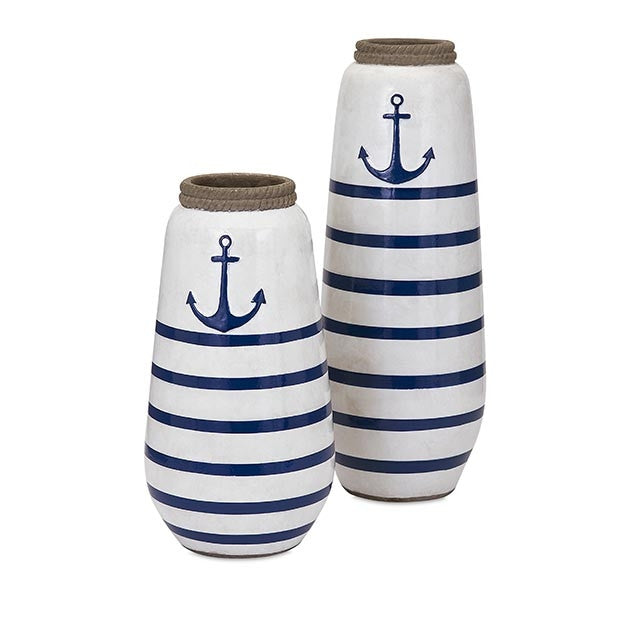 Anchor Small Handpainted Vase