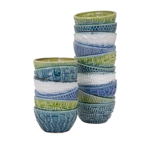 Stacked Bowl Vase Short