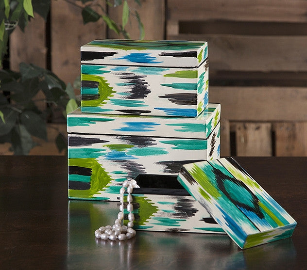 Daniels Handpainted Lacquer Boxes (Set of 3)