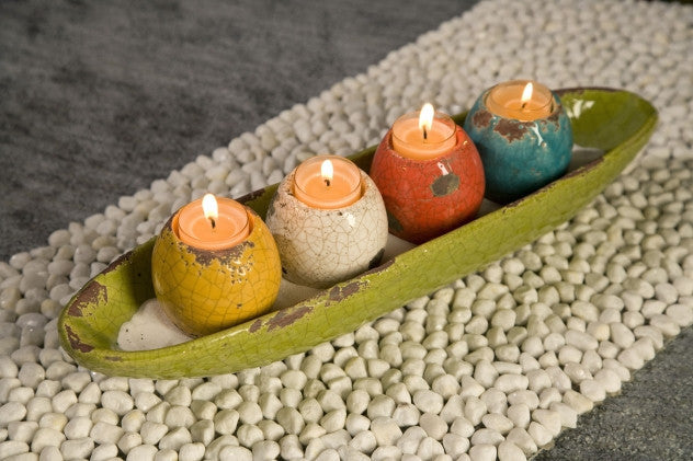 McCracken Tealight Candle Holders in Tray (Set of 5)