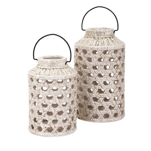 Venango Cutwork Ceramic Lantern