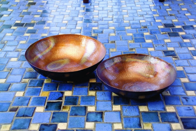Copper-Plated Bowls (Set of 2)