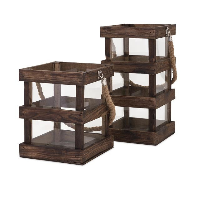 Newaygo Wood Lantern Short