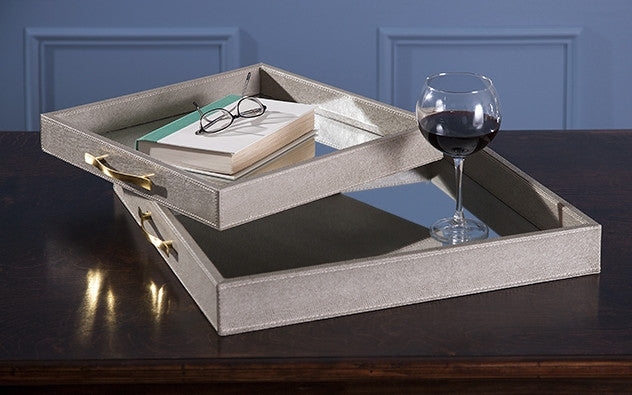 Ballard Mirrored Trays (Set of 2)