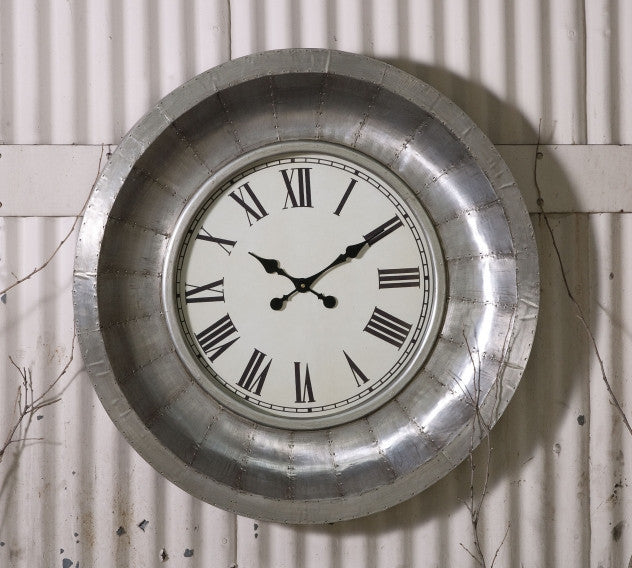 McDonough Aluminum Clock