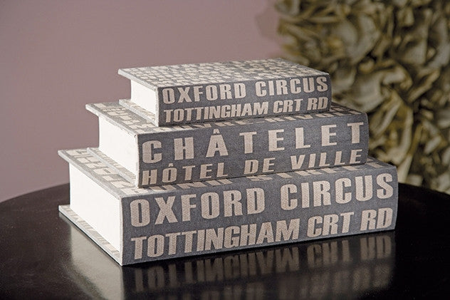 Central Line Book Boxes (Set of 3)