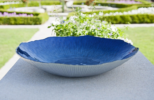 Indigo Glass Charger