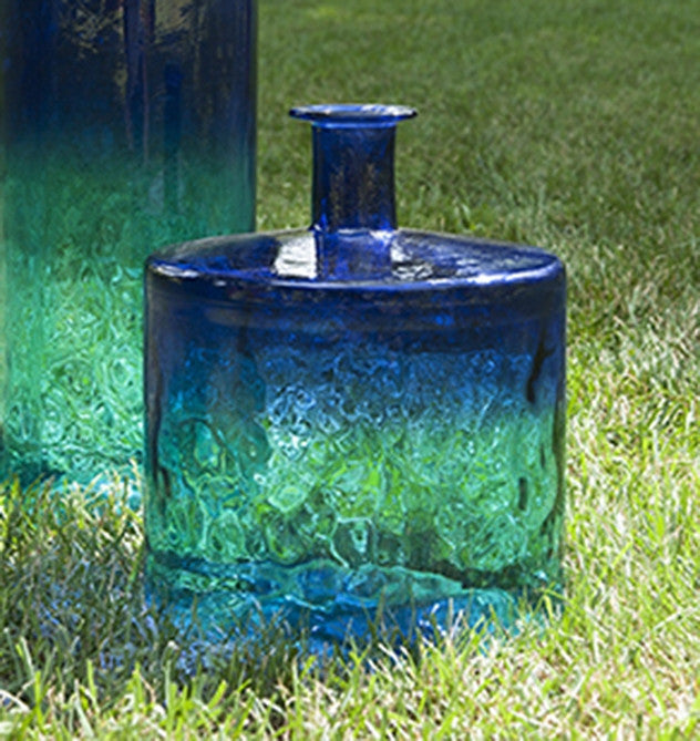 Lassen Short Oversized Recycled Glass Vase