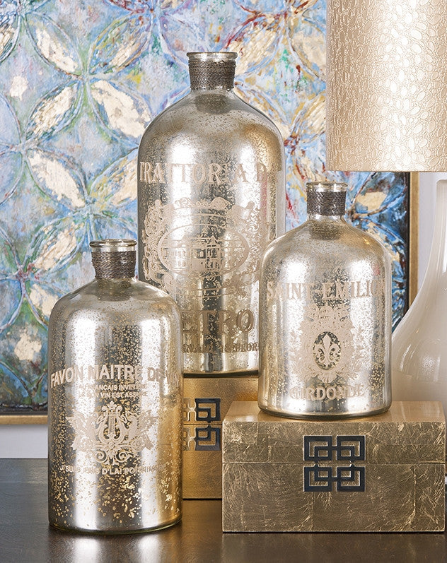 Vanderburgh Mercury Glass Jugs (Set of 3)