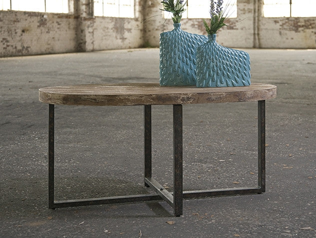 Lamb Wood and Iron Coffee Table