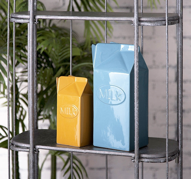 Hempstead Tall Ceramic Milk Carton