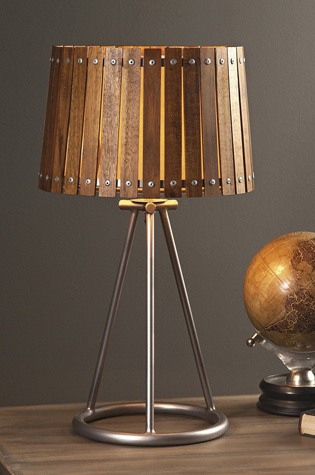 Apache Wood Shade Table Lamp