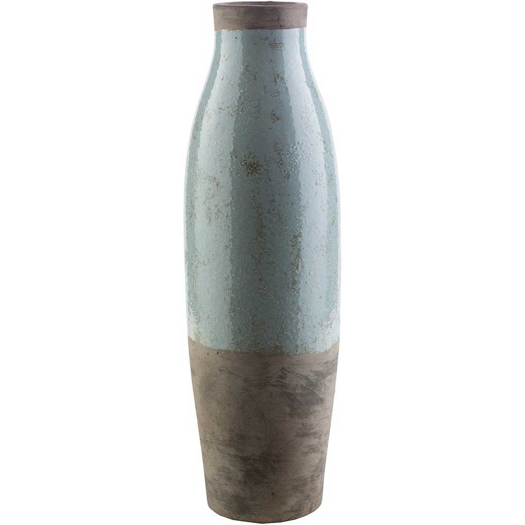 Leclair Ceramic Vase Blue/Gray