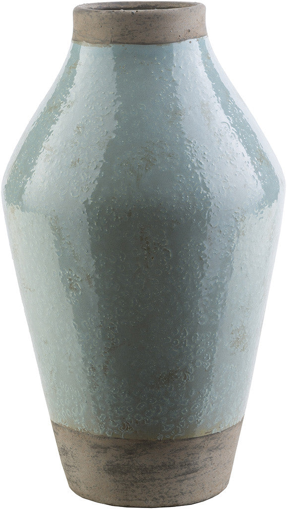 Leclair Ceramic Vase Blue/Gray