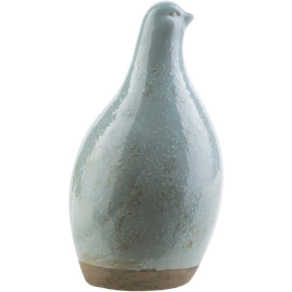 Leclair Ceramic Bird Blue/Gray Large