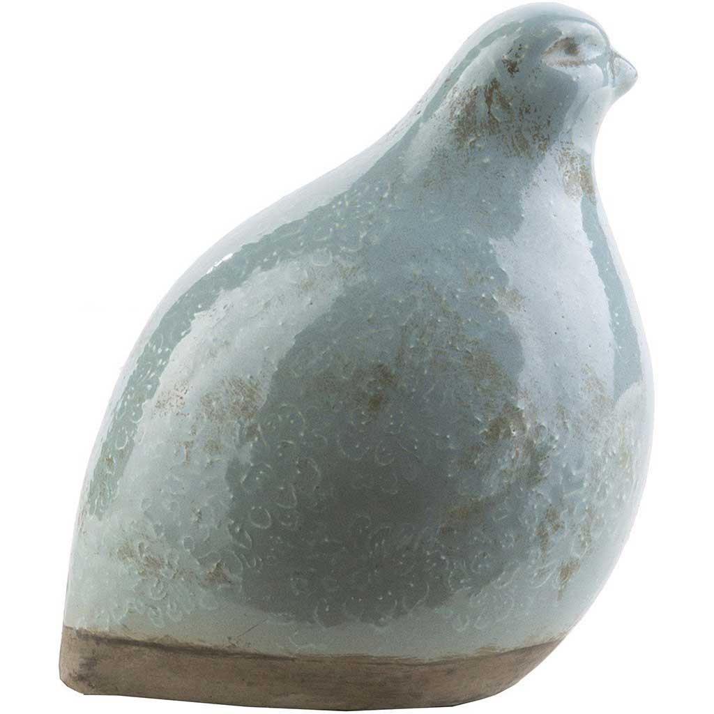 Leclair Ceramic Bird Blue/Gray Medium