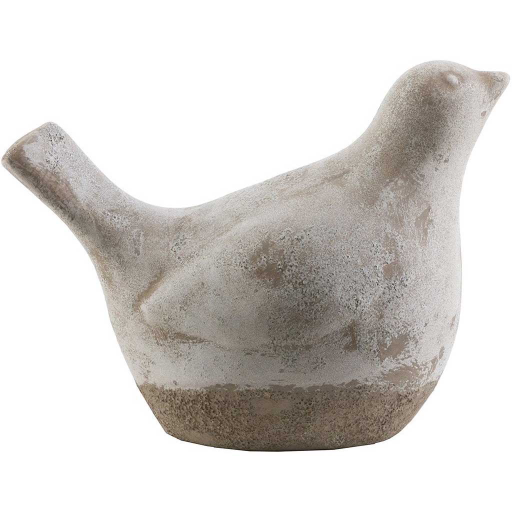Leclair Ceramic Bird Gray Medium
